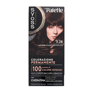 Syoss Permanent Cool Color 3_28 Châtain Foncé Chocolat 