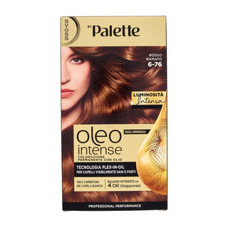 Syoss Oleo Intense Sem Amónia Coloração Permanente Com Óleo Vermelho Acobreado 6-76 