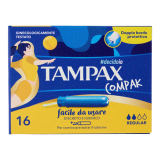 Tampax Tamponer Compak Regular Medium Flow 16 Tamponer 