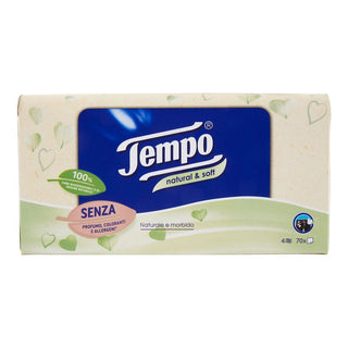 Tempo Fazzoletti Natural&Soft Box 70 Veline — Fazzoletti