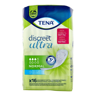 Tena 超薄普通型失禁卫生巾 Discreet，16片装 