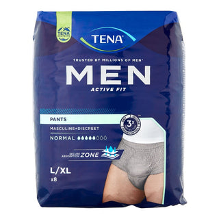 Tena Tena Men Active Fit Pants Normal L/XL 8 st Absorberande herrslip 