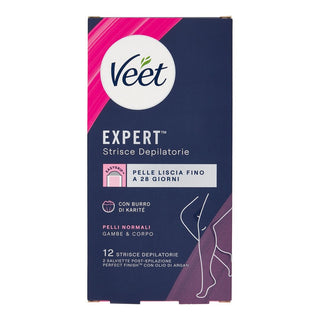 Veet Body Strips Expert Normal Skin 12 Pieces 