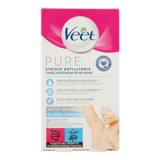 Veet Veet Hypoallergenic Underarm Strips 16 Pieces 