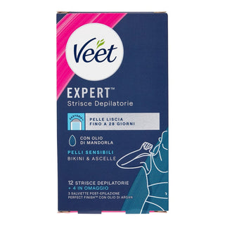 Veet Underarm And Bikini Strips Expert Sensitive Skin 16 Pieces 