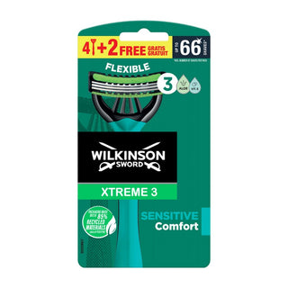 Wilkinson Brici Xtreme 3 Flexible Sensitive Comfort 4+2 bucăți 