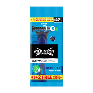Wilkinson Wilkinson Aparat de ras Extra Essential 3 Regular Pivot 4+2 bucăți 