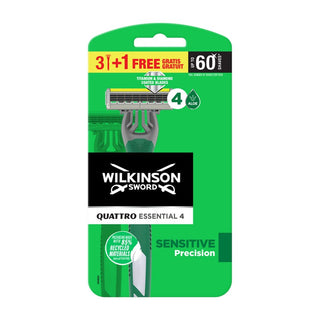 Wilkinson Wilkinson Quattro Essential 4 Sensitive Precision 3 Briciuri +1 4 Lame de unică folosință 