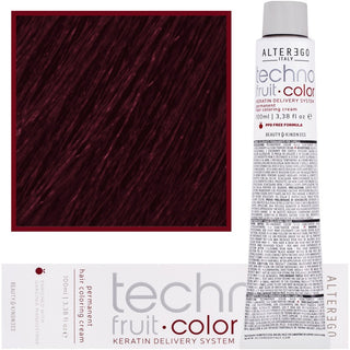 Alter Ego Technofruit Color 100ml 6/656 染发膏 | 深强烈红栗色深金发 