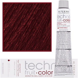 染发膏 Alter Ego Technofruit Color 100ml 7/6 | 红色金发 