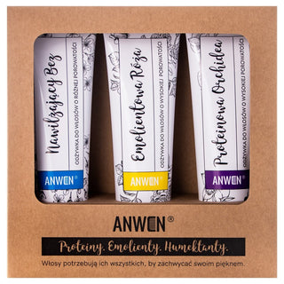 High porosity hair conditioners Anwen 3x100ml 