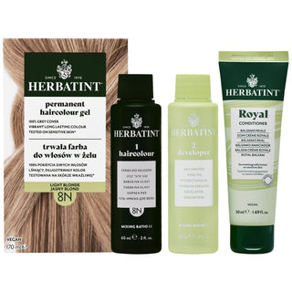 Herbatint Permanent Hårfärg Gel 170ml 8N | Ljusblond 