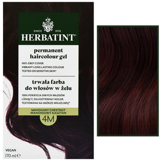 Herbatint Permanent Hair Coloring Gel 170ml 4M | Mahogany Brown 