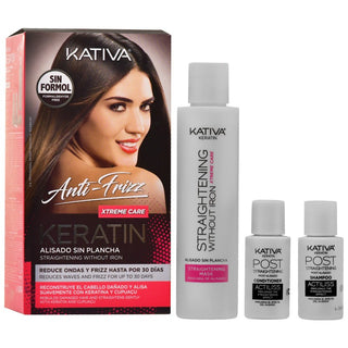 Kativa Kit Alisado Keratin Xtreme Care - Set lissant pour cheveux 