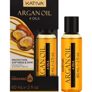 Kativa Argan Oil 4 Huiles - Huile d'argan hydratante pour cheveux 60ml 