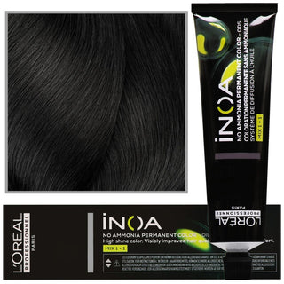 Hårfarve Loreal Inoa 60ml 4.0 Mørkebrun 