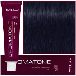 Montibello Cromatone hårfarve 60ml 1,1 | Sort Blå 