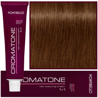 Montibello Cromatone Tintura per capelli 7,34 Biondo Rame Dorato Medio 60 ml — Tintura per capelli