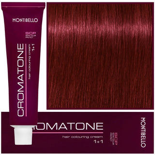 Montibello Cromatone farba do włosów 60ml 7,78 | Średni Blond Czerwony Fioletowy 