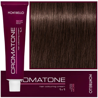 Montibello Cromatone farba do włosów 60ml 6,61 | Ciemny kasztan popielaty blond 