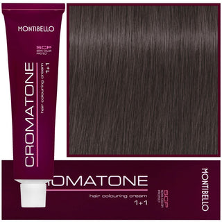 Montibello Cromatone farba do włosów 60ml 6,16 | Ciemny popielaty blond brązowy 