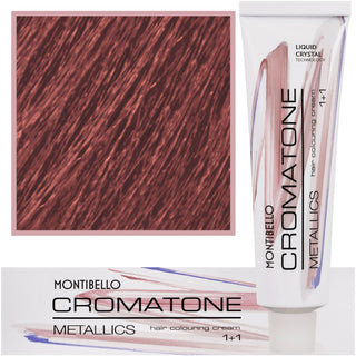 Montibello Cromatone Metallics, multifunktionel hårfarve 60 ml 7,52 M | Medium Perle Mahogni Blond 