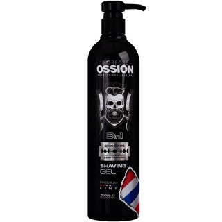 ג'ל גילוח Morfose Ossion Premium Barber Line 3 ב-1 700 מ"ל 