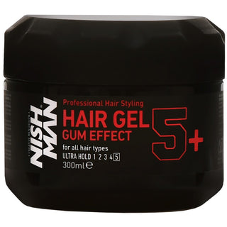Nishman 5+ Gel effetto gomma Forte 300 ml — Gel per capelli