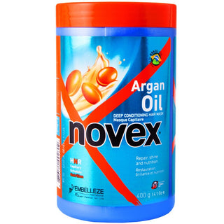 NOVEX زيت الأركان، قناع مغذي عميق للشعر، 400 غرام 