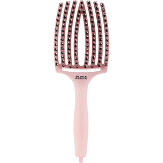 Olivia Garden Finger Brush Combo Large Rosa pastello — Spazzola per capelli