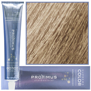 Proximus Supreme Color Nanotechnology Tinta per Capelli 100ml 10,13 Biondo Platino Cenere Oro Chiarissimo — Tinta per capelli