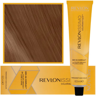 Revlon Revlonissimo Colorsmetique Teinture pour cheveux haute couverture 60 ml HC 6.34 | Blond cuivre doré foncé 