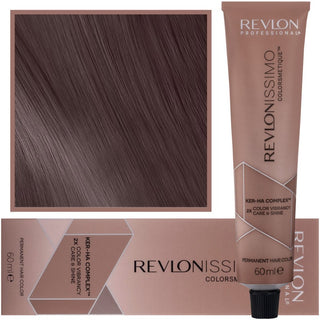 Revlon Revlonissimo Colorsmetique Teinture pour cheveux haute couvrance 60 ml HC 4.25 | Châtain acajou irisé moyen 