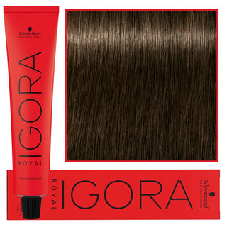 Schwarzkopf Профессиональная стойкая крем-краска для волос Igora Royal 60мл 5-0 | Светло-каштановый натуральный 