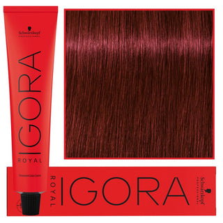 Schwarzkopf Профессиональная стойкая краска для волос Igora Royal 60 мл 5-88 | Светло-каштановый экстра-красный 