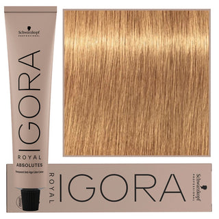 Schwarzkopf Профессиональная стойкая краска для волос Igora Royal Absolutes с коллагеном 60 мл 9-50 | Экстра светлый натуральный золотистый блонд 