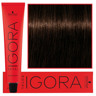 Schwarzkopf Professional Igora Royal pysyvä hiusväri 60 ml 4-46 | Keskiruskea beige suklaa 