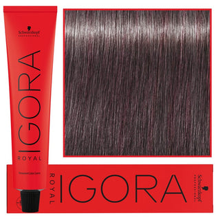 Schwarzkopf Professional Igora Royal Pysyvä hiusväri 60 ml 8-19 | Vaalea blondi Cendre Violet 