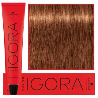 Schwarzkopf Профессиональная стойкая крем-краска для волос Igora Royal 60 мл 7-76 | Средний блондин шоколадно-медный 