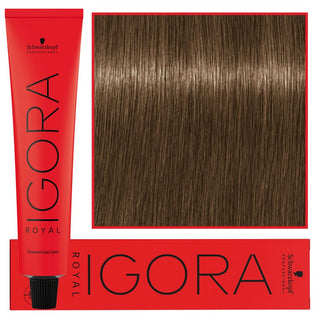 Schwarzkopf Профессиональная стойкая крем-краска для волос Igora Royal 60 мл 7-42 | Средний пепельно-бежевый блондин 