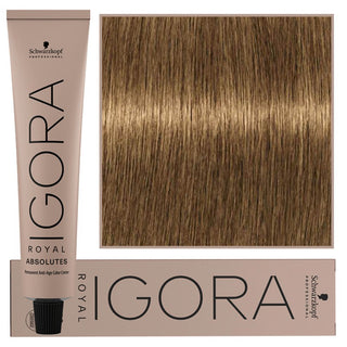 Schwarzkopf Профессиональная Igora Royal Absolutes Перманентная краска с коллагеном для волос 60 мл 9-460 | Очень светлый блондин бежево-шоколадный натуральный 