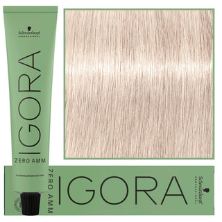 Schwarzkopf Professional Igora Zero Amm Hiusten värjäys 60ml 10-19 | Ultra Tuhkanvaalea Violetti 
