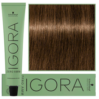 Schwarzkopf Igora Zero Amm Professionnel Teinture pour Cheveux 60ml 5-00 | Châtain Clair Naturel Extra 