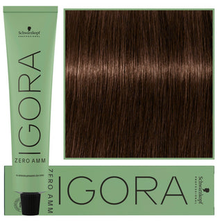 Hiusväri Schwarzkopf Professional Igora Zero Amm 60 ml 4-6 | Keskiruskea suklaa 