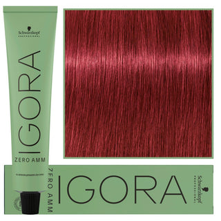 Schwarzkopf Professional Igora Zero Amm Hiusväri 60ml 6-88 | Tumma Vaalea Ekstra Punainen 