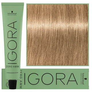 Schwarzkopf Igora Zero Amm Vopsea Profesională de Păr 60ml 8-46 | Blond Deschis Bej Ciocolată 