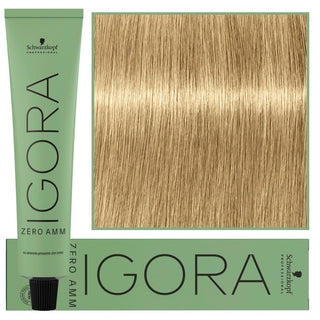 Schwarzkopf Professional Igora Zero Amm Tinte para Cabello 60ml 9-00 | Rubio Extra Claro Natural Extra 