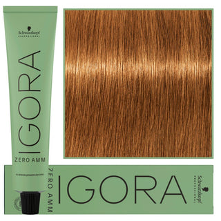 Hiusväri Schwarzkopf Professional Igora Zero Amm 60 ml 7-67 | Keskiruskea kupariblondi suklaa 