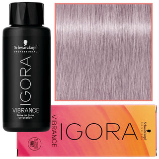 Schwarzkopf プロフェッショナル イゴラ ヴァイブランス – アンモニアを含まない半永久的なカラー 60ml 10-91 |バイオレット サンドル デリケート