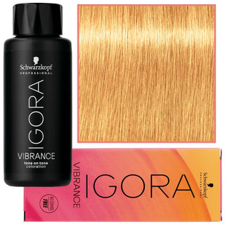 Schwarzkopf プロフェッショナル イゴラ ヴァイブランス – アンモニア不使用の半永久カラー 60ml 10-57 |繊細な金色の銅